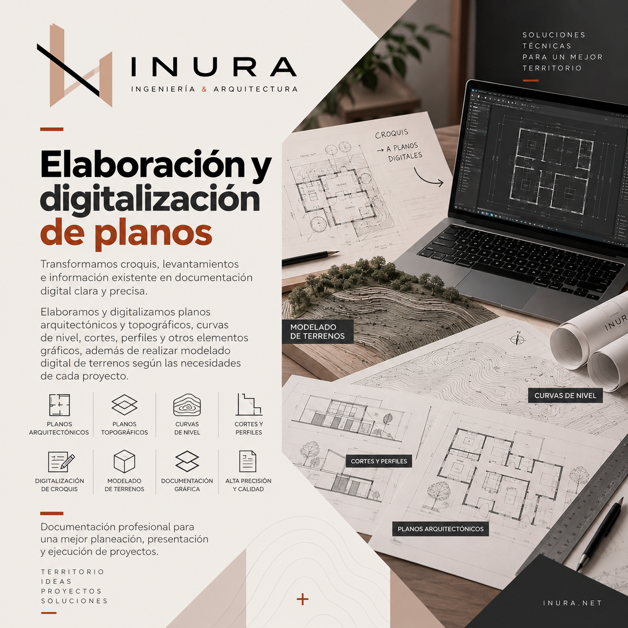 Elaboración y digitalización de planos
